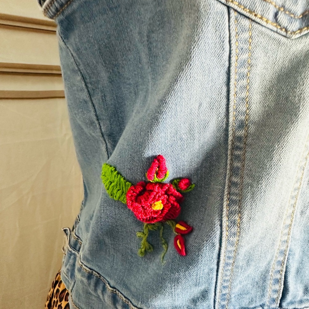 Light Blue Denim Vest - Picture 11 of 11